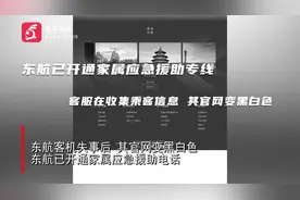 东航已开通家属应急援助专线 客服在收集乘客信息 其官网变黑白色视频封面