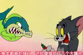 猫拿老鼠当鱼饵去钓鱼，吸引了一大批鱼来吃它，还好老鼠跑得快！视频封面
