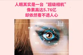 人眼是一台超级相机，像素高达5.76亿，却依然看不透人心​ ​！