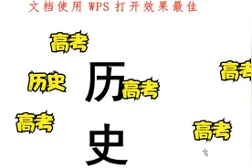 高考倒计时打卡，高考历史知识点总结，可打印视频封面