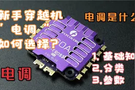 《小白穿越机》二十一期穿越机“电调”入门知识、选择、参数分享视频封面