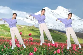 柔情广场舞《红尘情歌》高安与黑鸭子组合演唱，美妙动听