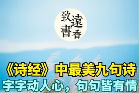 《诗经》中最美九句诗，字字动人心，句句皆有情！分享给大家视频封面