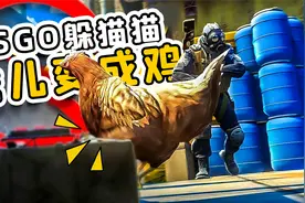CSGO躲猫猫：我变成了一只鸡，哪里危险去哪里，哈哈视频封面
