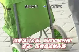 逛市场闯大祸，赔偿1000多元！女子：伤者拿钱就失联视频封面