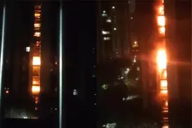 南京一小区高层起火一路蔓延楼顶 业主：消防通道堵塞延误救援视频封面