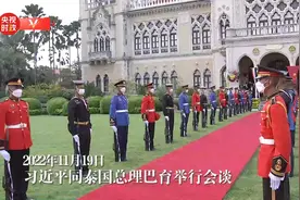 习近平抵达泰国总理府 巴育热情迎接视频封面