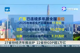 27省份经济年报出炉 22省份GDP超1万亿视频封面