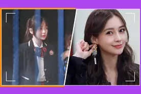 Baby离婚后罕现身，片场雪天穿校服短裙秀细腿，梳马尾辫似高中生