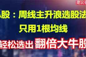 A股：周线选股法，只用一根均线，选出翻倍大牛股！平房变别墅！视频封面