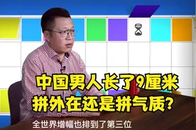 中国男人长了9厘米，拼外在还是拼气质？年轻人和中年人大不相同视频封面