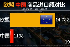 1960至2021中国与欧盟历年商品进口额对比，差距正在一步步缩小！视频封面