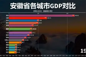 1990至2021安徽省各城市GDP对比，半路杀出黑马！一度超过合肥！视频封面