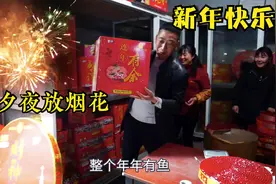大年三十除夕夜，小谭家买5箱烟花放，点燃后太绚丽了，好漂亮啊视频封面