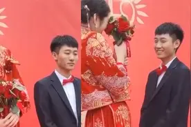 河南一帅哥娶190米身高的新娘回家，引全村人到场观看：这媳妇俊视频封面