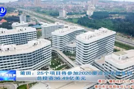 莆田：25个项目将参加2020厦洽会现场签约 总投资36.49亿美元视频封面