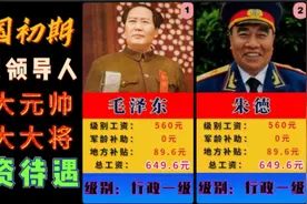 建国初期，国家领导人，十大元帅，十大将军的工资待遇！视频封面