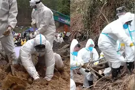 东航事故核心区 救援人员用手一点点挖出遗物：这是对逝者的尊重视频封面