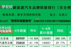 4月新能源汽车销量榜单出炉视频封面