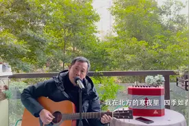 民谣弹唱，你在南方的艳阳里大雪纷飞，我在北方的寒夜里四季如春视频封面