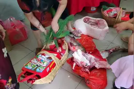 河南农村结婚有送对月礼的习俗，竟然需要送半头猪半扇羊，真豪横视频封面