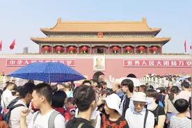 国庆假期的天安门城楼对外开放。每天预约9000张门票。视频封面