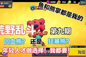 荒野乱斗第九期：妮塔哪个星徽比较好用，回血熊还是狂暴熊视频封面