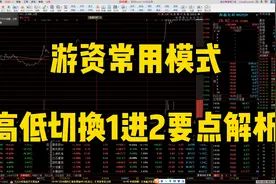 游资常用模式，涨停板1进2要点解析，学会操盘不再难。视频封面