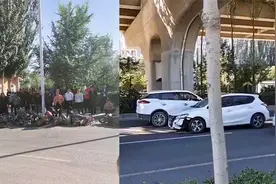 今早！呼和浩特一司机连撞数人后弃车逃逸，致6人受伤多车受损视频封面