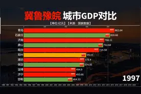 河南河北山东安徽城市GDP对比，山东如此优秀，还能一起玩耍吗视频封面
