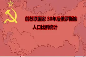 前苏联国家 30年后俄罗斯族人口比例统计视频封面