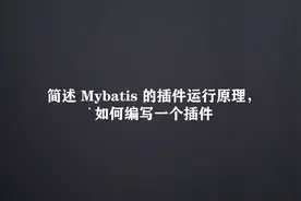 Java面试锦集：mybatis插件运行原理及开发流程（第五十三集）视频封面