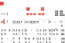 《猴哥》猴哥你真了不得，动画版《西游记》主题曲，满满童年回忆视频封面
