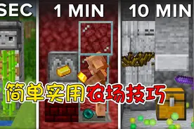 我的世界：简单实用的农场建造小技巧，十秒就可以完成！视频封面