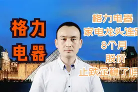 格力电器 家电龙头连跌8个月 股价止跌企稳了吗？#股票视频封面