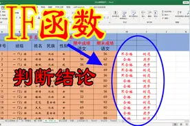 Excel表格巧用IF函数，自动判断成绩是否合格，自动对比数据视频封面