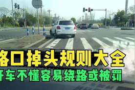 路口掉头规则大全，新手开车如不懂掉头规则，绕路或被罚就是常事