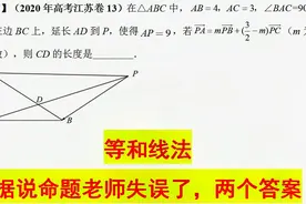 2020年高考江苏卷13，等和线法！据说命题老师失误了，两个答案视频封面