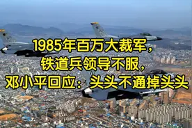 1985年百万大裁军，铁道兵领导不服，邓小平回应：头头不通掉头头视频封面