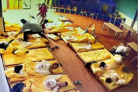 教科书式撤离！地震瞬间幼师冷静应对，140多名孩子1分钟全部撤离视频封面