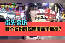 街头采访，我国哪个省份的森林覆盖率最高？答案是不是很意外？视频封面