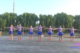广场舞《中国风》正能量满满，64拍步子舞，适合广场推广视频封面