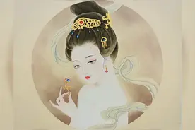 工笔美女小品画教程 效果朦胧五官夸张视频封面