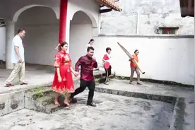 广西一对新人结婚，新娘怀孕肚子都那么大了，谁配的这首歌曲视频封面
