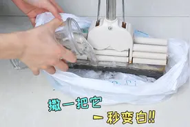 海绵拖把头发黑千万别扔！加入自制的1元清洗液，3分钟干净如新视频封面