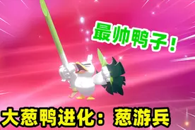 宝可梦剑盾：在野外抓到一只大葱鸭，利用果然翁进化成葱游兵视频封面