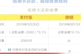 提个醒！支付宝信用卡还款也收费了，每月2000元免费额度视频封面