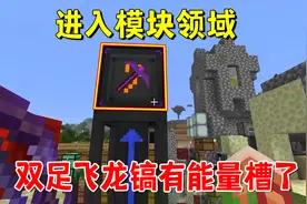 我的世界龙之进化50：进入模块领域，双足飞龙镐有能量槽了