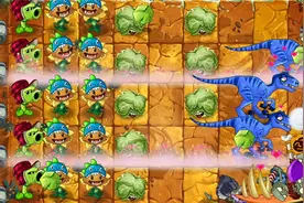 植物大战僵尸2国际版：一阶闯侏罗纪17-18天，霸王龙的嘴真大视频封面
