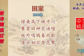田家 宋代 欧阳修 细致的笔触，描绘江南地区农村的一派自然春光视频封面